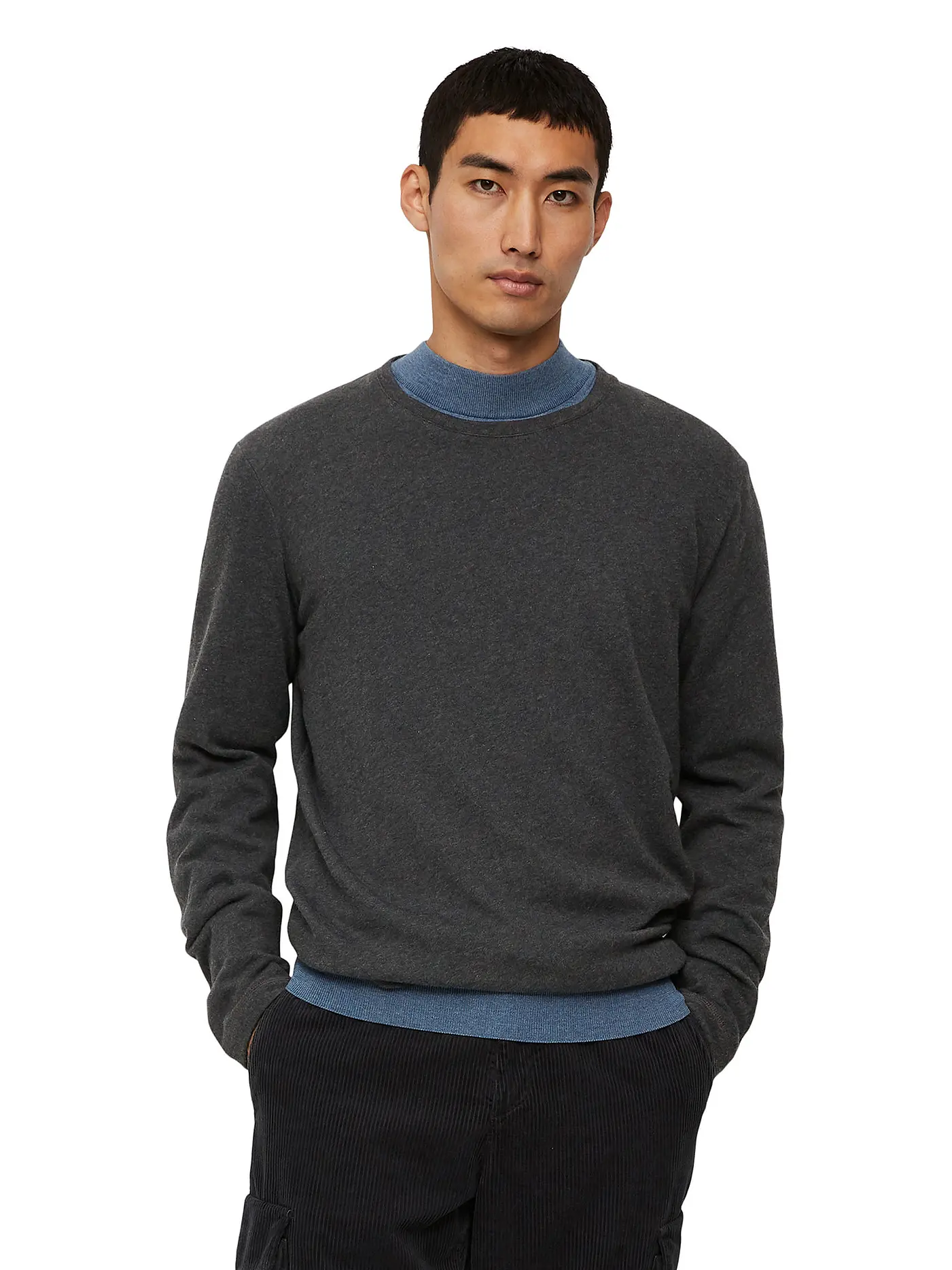 MARC O'POLO | Langarmshirt | grau